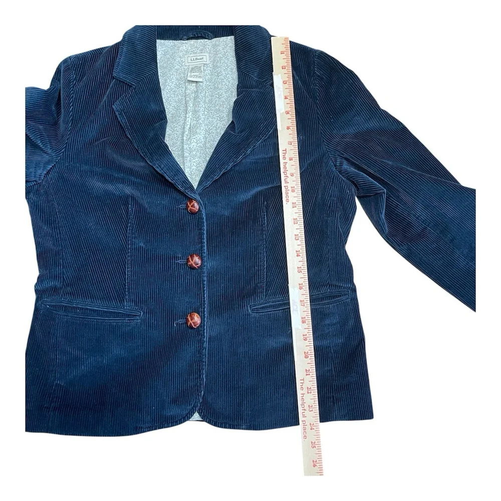 Vintage L.L. Bean Dark Blue Corduroy Women's Jacket